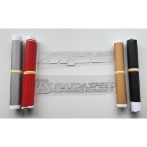 Carbon fibre MS and MPS door scuff stickers