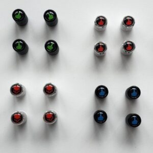 Aluminium valve caps with cool designs!
